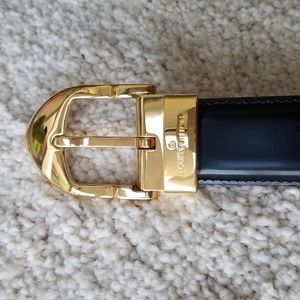Louis Vuitton Men's Black Leather Belt